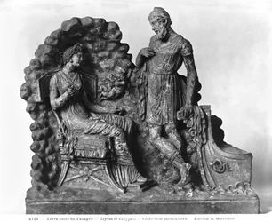 Odysseus und Kalypso, aus Tanagra